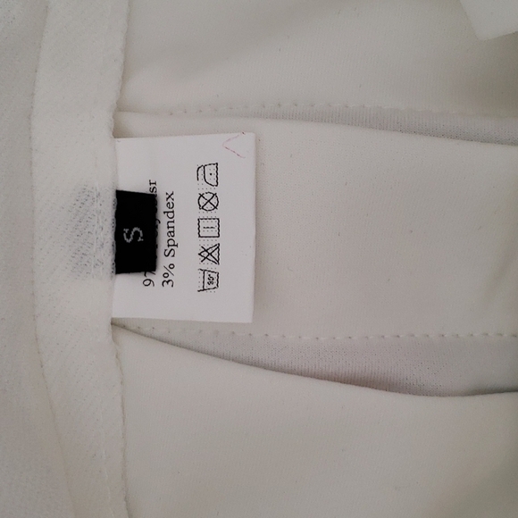 Shein White with Red Trim Cheerleader Skirt Size Small - Picture 5 of 7